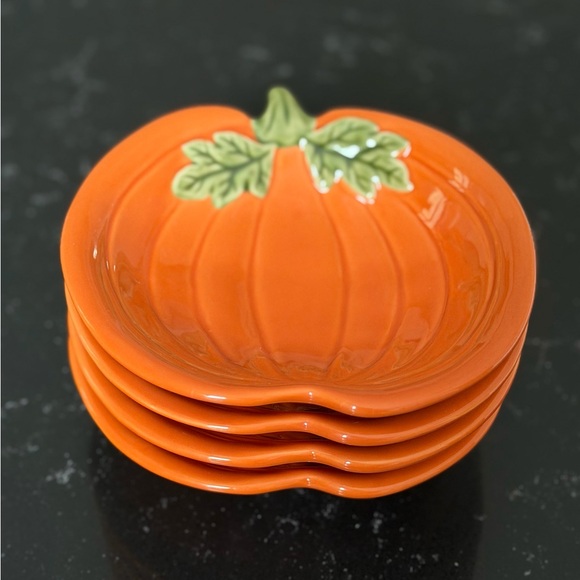 The Pampered Chef Other - Pampered Chef Pumpkin Bowls (4) Simple Additions
